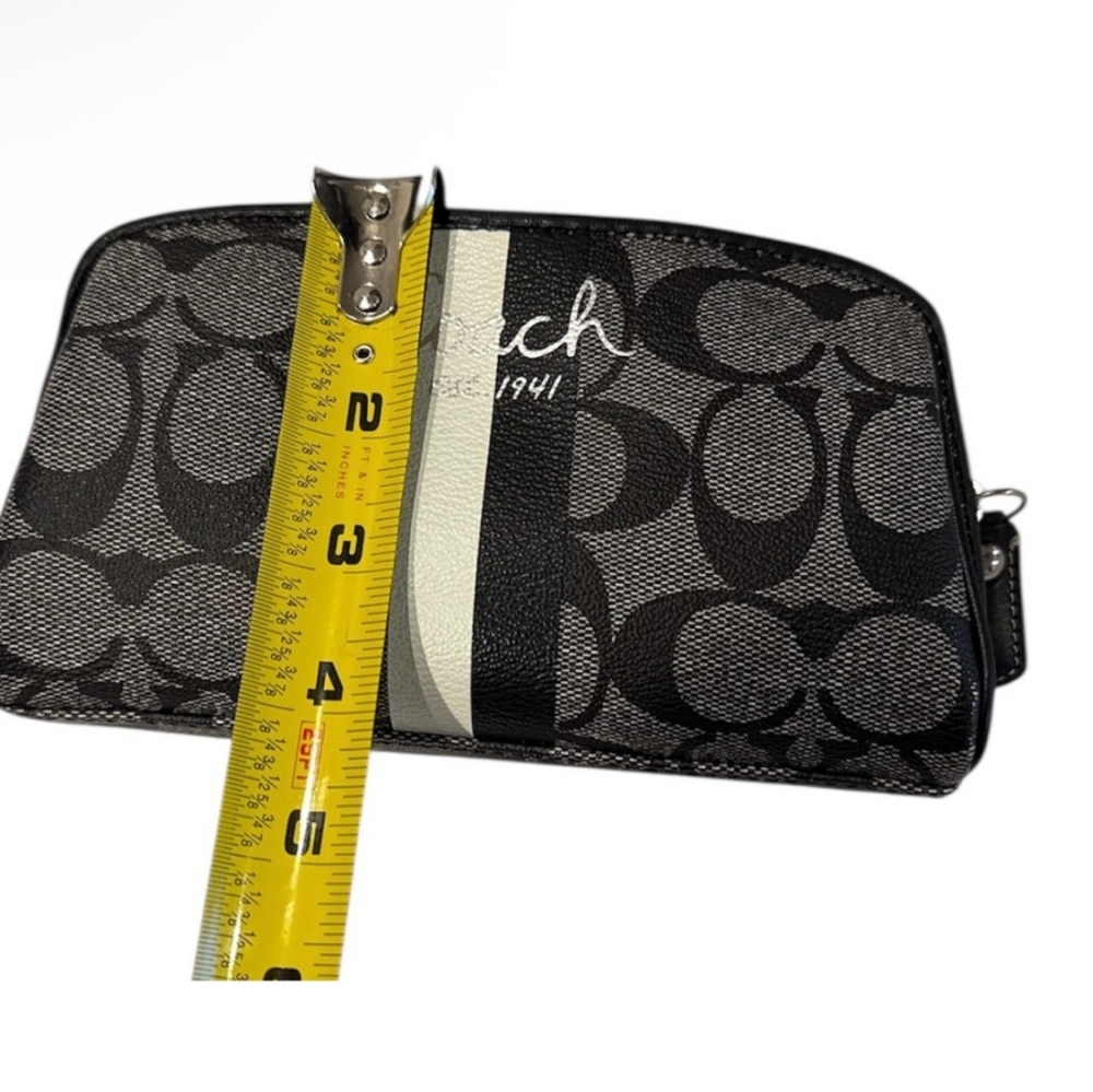 Coach Black and Cream Cosmetic Bag - Picture 5 of 8